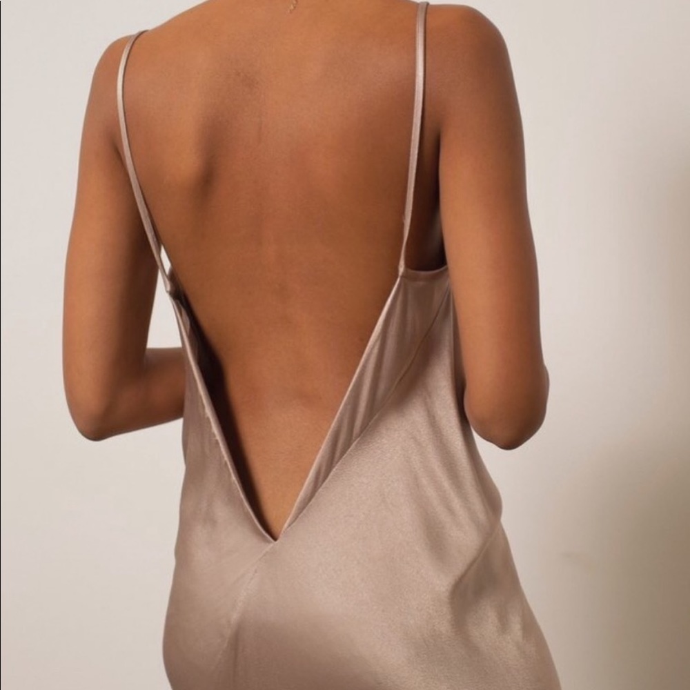 Angie Bauer silk slip dress